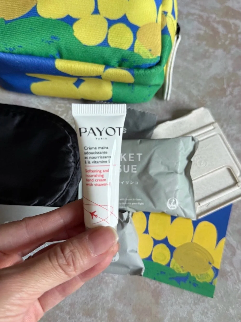 NEW- Japan Airlines JAL Business Class Amenity Kit Pouch Heralbony